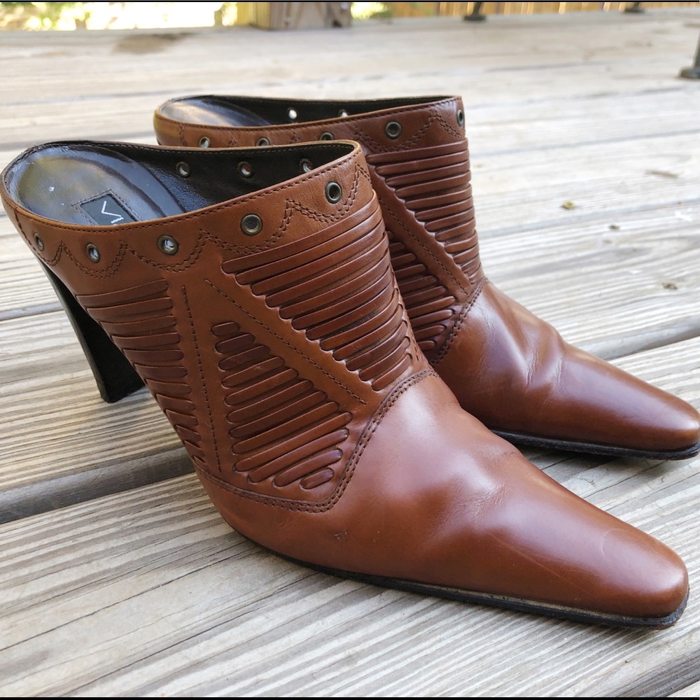 Via Spiga Vero Cuoio/Genuine Vintage Leather Mules